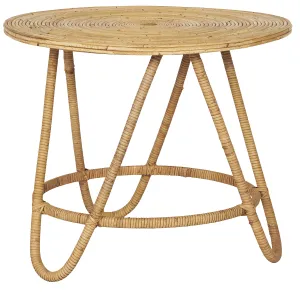 Okrągły stół z 3 nogami, rattan Ib Laursen