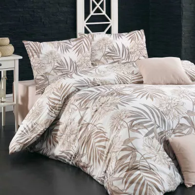 Pościel bawełniana AMAZING BEIGE/200x220 COTTONLOVE EXCLUSIVE