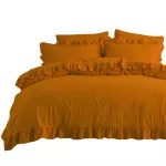 Pościel bawełniana SUDAN BROWN/160x200(P) STONEWASHED - 2
