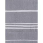 Ręcznik bawełniany hammam szary/biały 170x100 cm Ottomania - 2