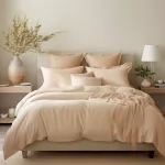 Poszewka satyna bawełna jasny beż 044/50x80 - 3