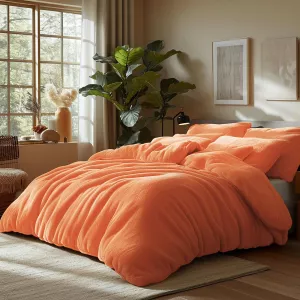 Pościel frotte łosoś 003/160x200