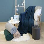 Koc polarowy LUKKA/beż/150x200 - 5