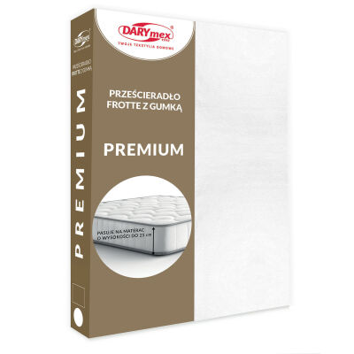 Prześcieradło frotte z gumką 001/110/120x200 PREMIUM