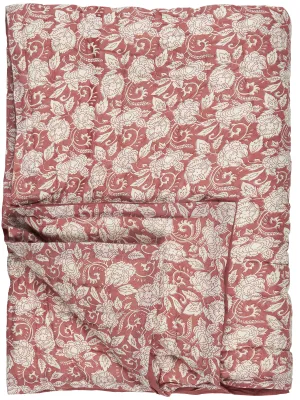 Kołdra bawełniana Alma 130x170 cmw różowo-białym wzorze Ib Laursen