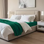 Prześcieradło jersey elastan z gumką GREEN/ZIELONY/90x200x30 - 2
