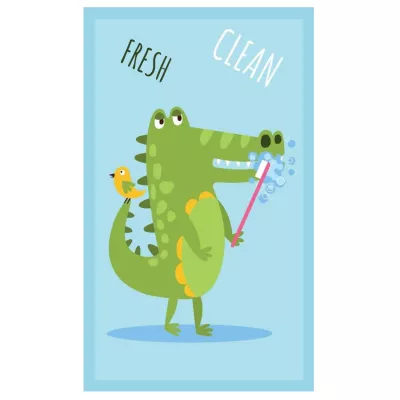 Ręcznik przedszkolny dla dziecka 30x50 Krokodyl