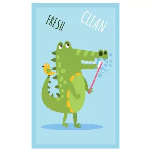 Ręcznik przedszkolny dla dziecka 30x50 Krokodyl