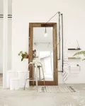 Duże lustro w ramie z recyklingowanego drewna 95x210 cm House Doctor - 2