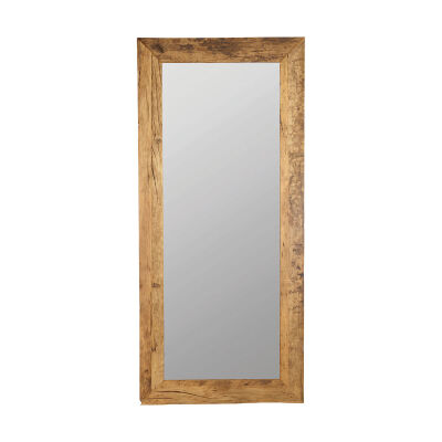 Duże lustro w ramie z recyklingowanego drewna 95x210 cm House Doctor