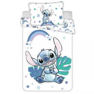 Pościel bawełna 100x135 + 40x60 Lilo i Stitch tęcza