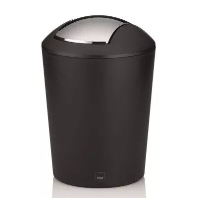KELA-Kosz z uchylną pokrywą 1,7l. czarny Marta