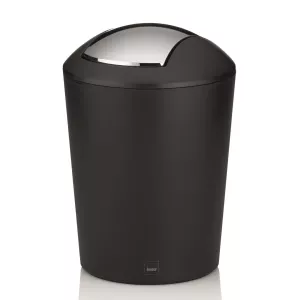 KELA-Kosz z uchylną pokrywą 1,7l. czarny Marta