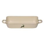 Brytfanna emaliowana Riess Country z zielonym jelonkiem 33x20 cm - 2