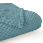 Koc żakardowy AMORRO/JASNY TURKUS/150x200 (promocja) - 2