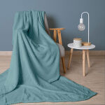 Koc żakardowy AMORRO/JASNY TURKUS/150x200 (promocja) - 3