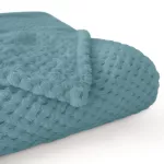 Koc żakardowy AMORRO/JASNY TURKUS/150x200 (promocja) - 2