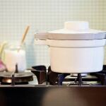 Durszlak emaliowany Aromapots oberżyna 20 cm Riess - 2