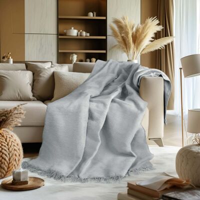 Koc T Bawełniany/BA896/150x200 j.popiel