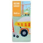 Ręcznik przedszkolny dla dziecka 30x50 Koparka - 3