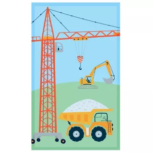 Ręcznik przedszkolny dla dziecka 30x50 Koparka