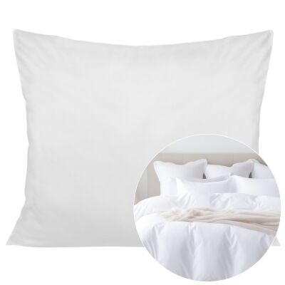 Poszewka satyna bawełna biały 603/50x70