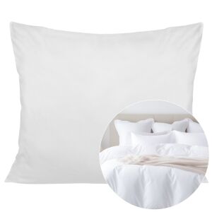 Poszewka satyna bawełna biały 603/50x70