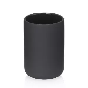 KELA-Kubek toaletowy czarny Sana