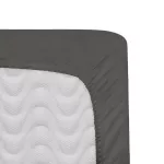 Prześcieradło satyna bawełniana z gumką j.szary 037/160x200 - 3