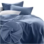 Pościel satyna bawełniana NIEBIESKI 009/220x200 - 2