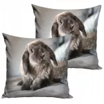 Poszewka velvet 40x40 Królik (235048) - 2