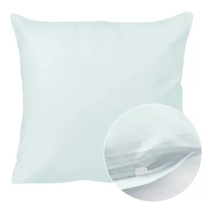 Poszewka satyna bawełna srebrny błękit 143204Z/40x40.