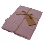 Poszewka bawełniana komplet PALE MAUVE/2x40x40 STONEWASHED - 2