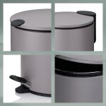 KELA-Kosz na śmieci 5l stalowy Mats - 4