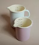 Kubek emaliowany 1l turkusowy z miarką Riess Pastell - 5