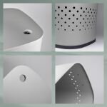 KELA-Kosz na praniez  siedziskiem 60l.szary Malaga - 2