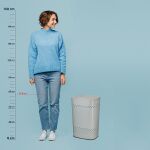 KELA-Kosz na praniez  siedziskiem 60l.szary Malaga - 5