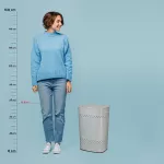 KELA-Kosz na praniez  siedziskiem 60l.szary Malaga - 5
