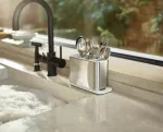 JJ-Ociekacz na sztućce  Surface jasny kamień/stal - 9