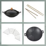 KELA-Zestaw wok żeliwny 36cm +akcesoria 5el. Asia - 2