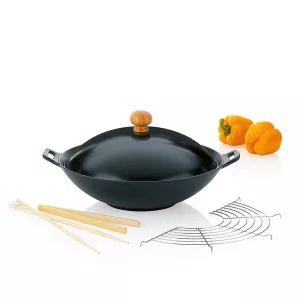 KELA-Zestaw wok żeliwny 36cm +akcesoria 5el. Asia