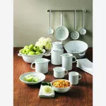 Miska emaliowana biała z uchwytami 0,5l 14 cm Riess Classic - 3