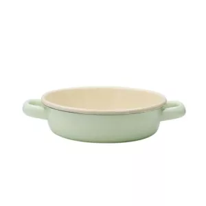 Patelnia emaliowana do jajek i innych potraw pastelowy zielony 22 cm Riess Bunt Pastell
