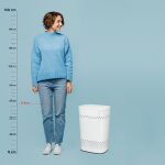 KELA-Kosz na pranie z siedziskiem 60l.biały Malaga - 5