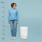 KELA-Kosz na pranie z siedziskiem 60l.biały Malaga - 5