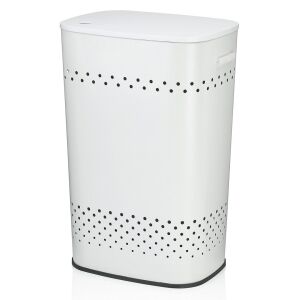 KELA-Kosz na pranie z siedziskiem 60l.biały Malaga