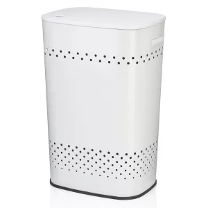 KELA-Kosz na pranie z siedziskiem 60l.biały Malaga
