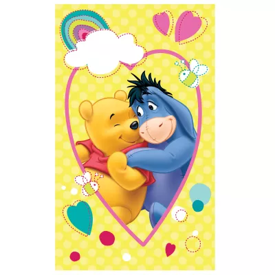 Ręcznik bawełniany 30x50 Kubuś Puchatek żółty