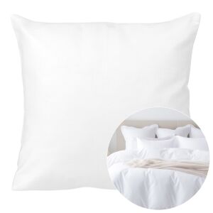 Poszewka satyna bawełna biały 603/40x40.