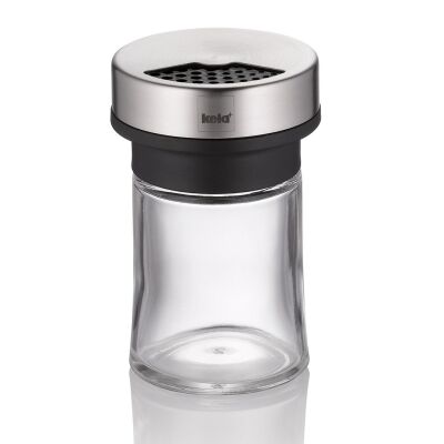 KELA-Przyprawnik szklany stal Miko